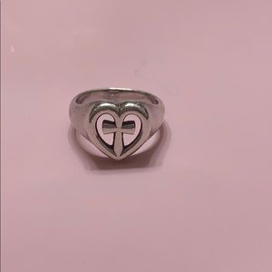 James Avery cross ring